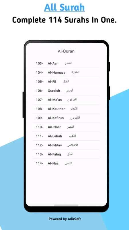 Al Quran By Adizsoft for Android - Immersive Quranic Experience