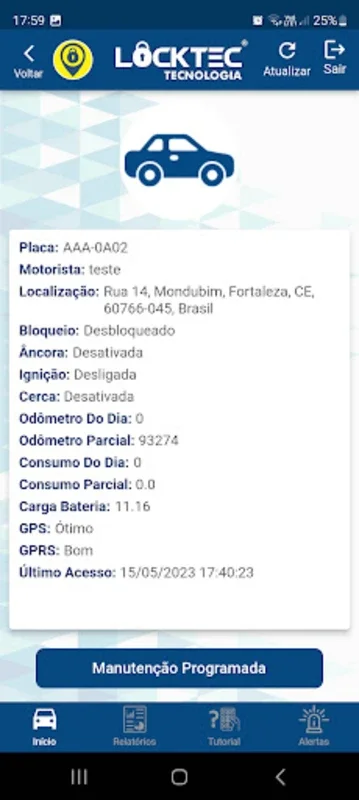 Rastreamento Locktec for Android: Secure Vehicle Tracking