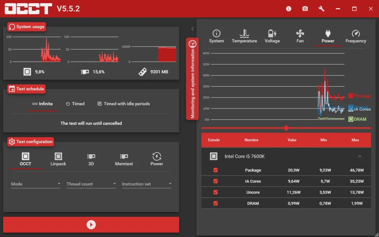 OCCT: OverClock Checking Tool for Windows - Download for Free