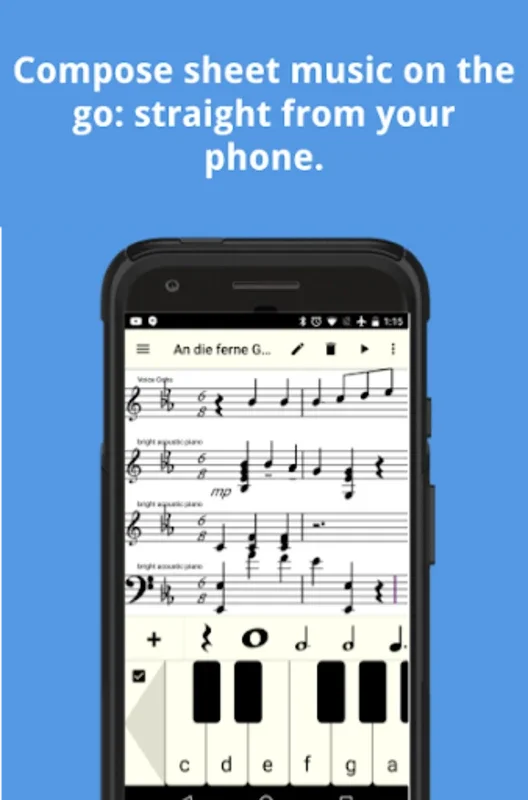 Notate for Android - Create and Share Musical Compositions