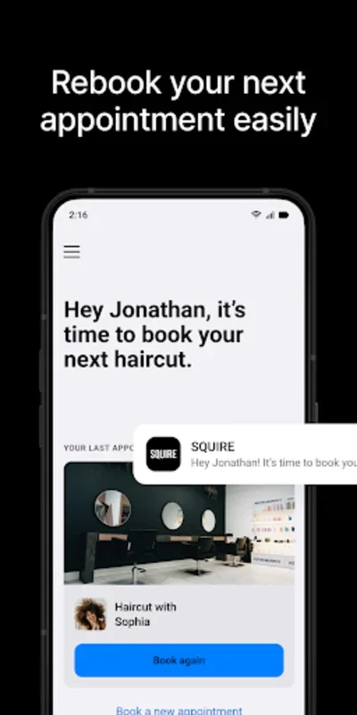 Squire for Android - Simplify Barber Bookings