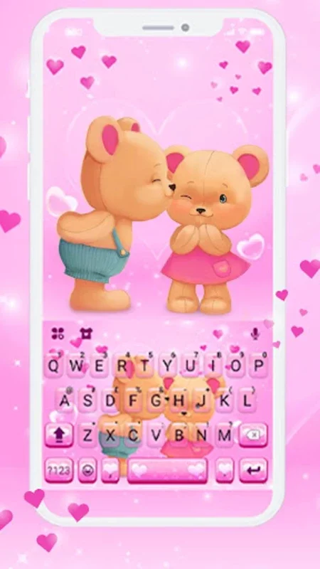 Bear Couple Keyboard Theme for Android - Enhance Typing