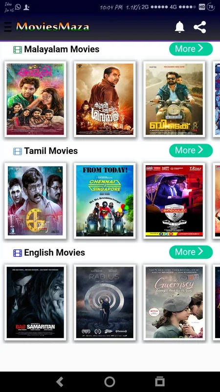 MoviesMaza for Android - Enjoy a Vast Movie Library