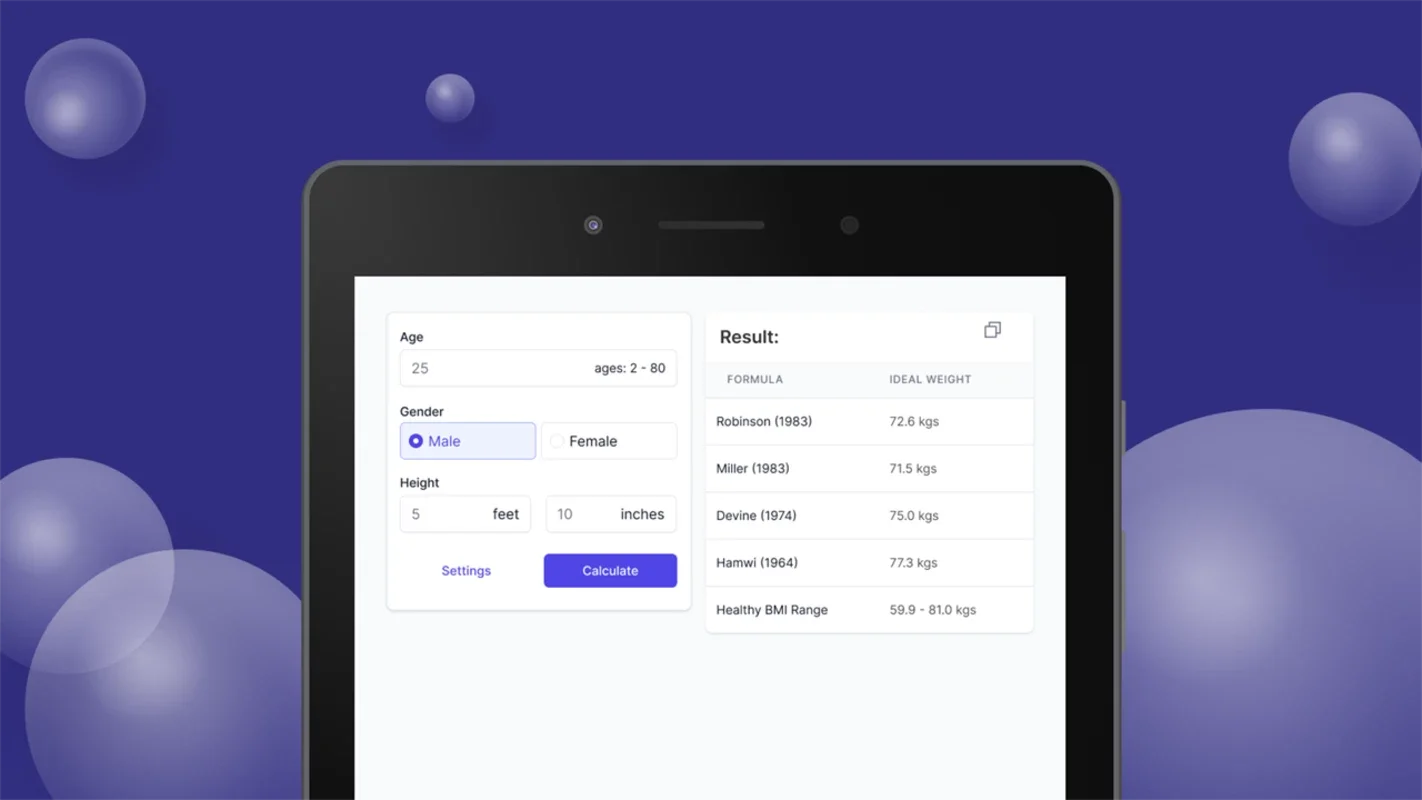 Ideal Weight Calculator for Android: Find Your Ideal Weight