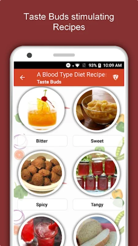 A Blood Type Diet for Android: Specialized Healthy Recipes