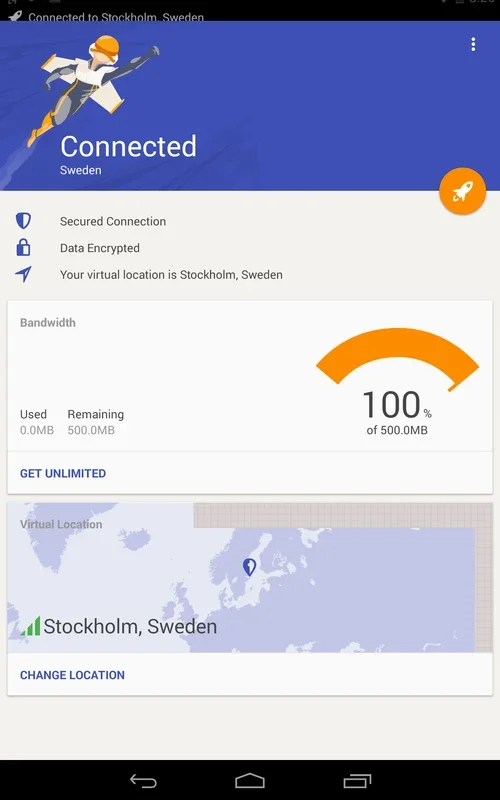Rocket VPN for Android - Unlock Internet Freedom