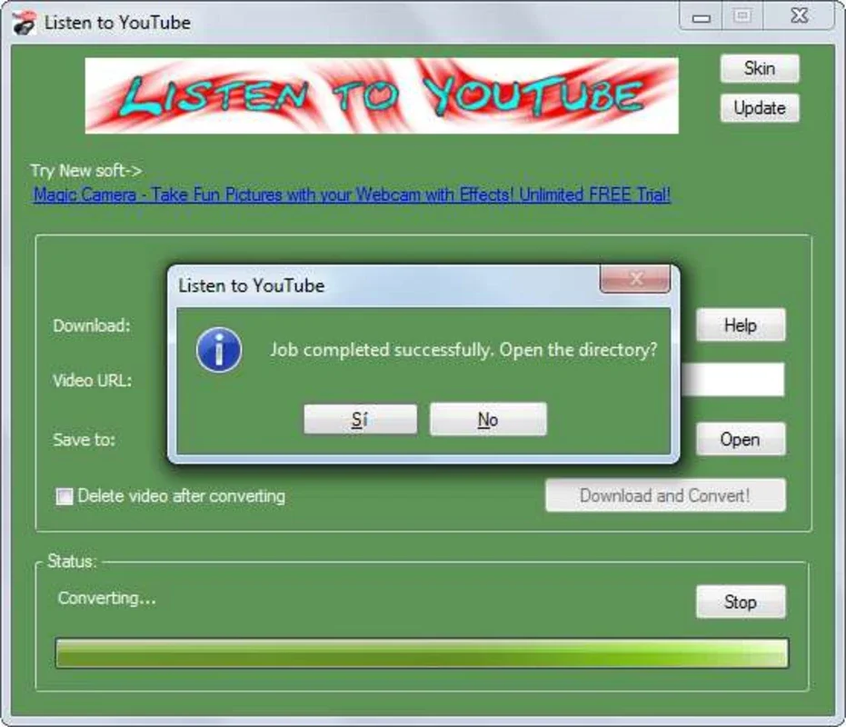 Listen To Youtube for Windows - Instant YouTube Download