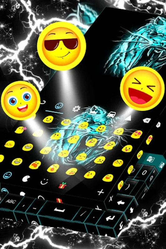 Neon Keyboard Tiger for Android - Enhance Your Typing