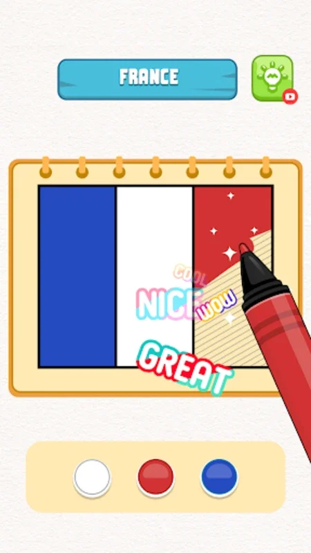 Flag Painting Puzzle on Android: Colorful Flag - Painting Adventure