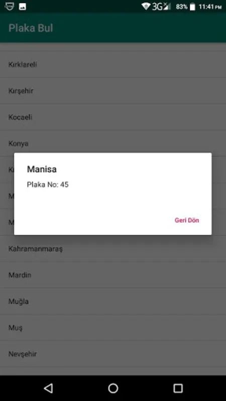 Plaka Bul for Android - Quick Access to Turkey's License Plate Codes