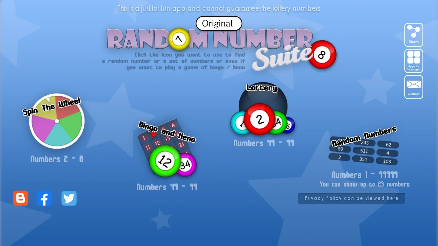 Random Number Suite (Original) for Android - Versatile Generator