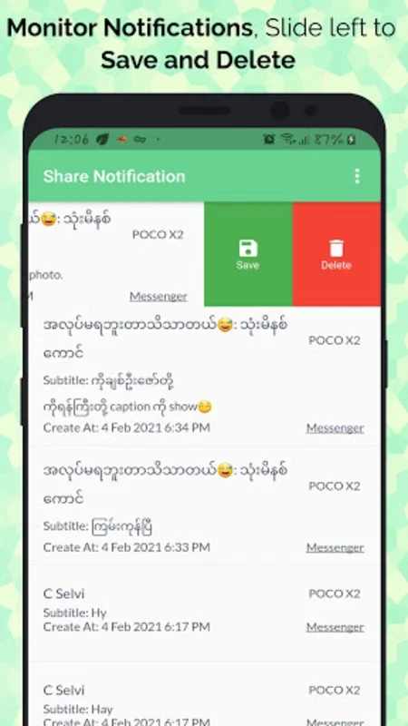 Share Notification for Android - Simplify Notification Management