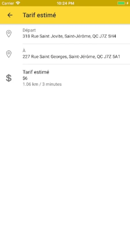 Taxi St-Jérôme for Android: Streamlined Taxi Booking