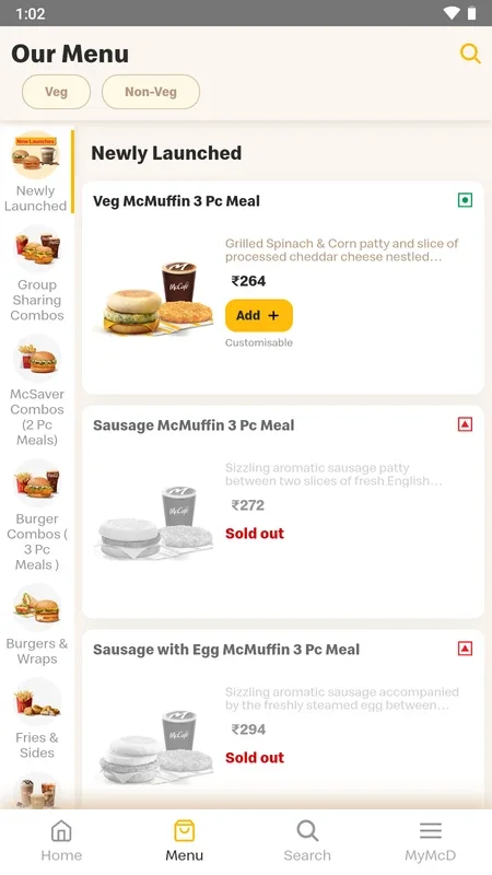 McDonald’s India Food Delivery for Android - Order with Ease