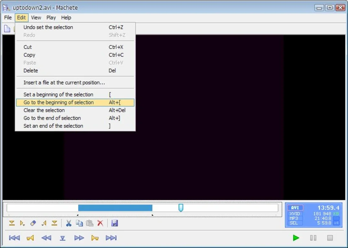 Machete Video Editor for Windows: Basic Video Editing