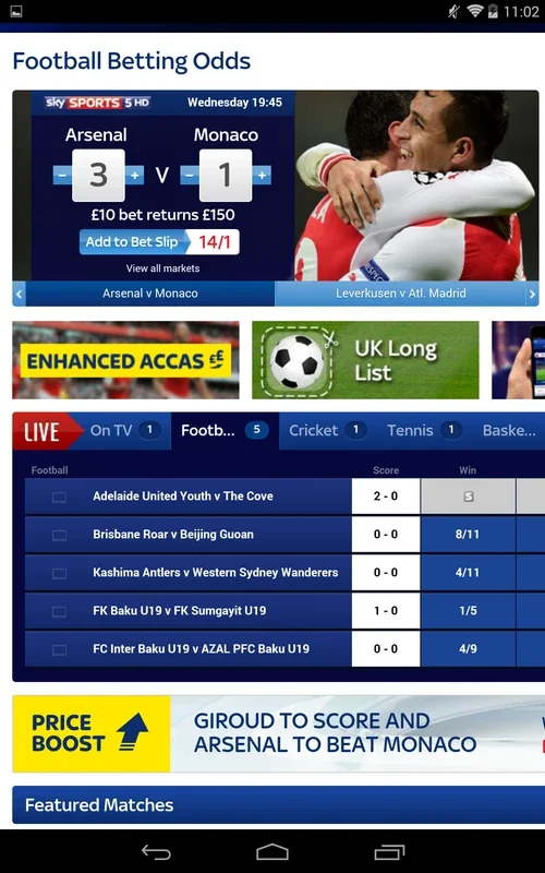 SkyBet for Android - Bet on Sports Events