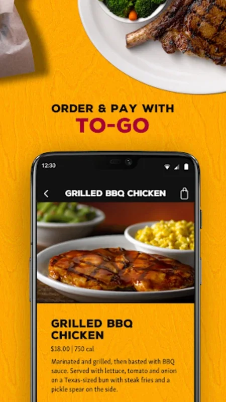 Texas Roadhouse for Android - Order and Waitlist Made Easy