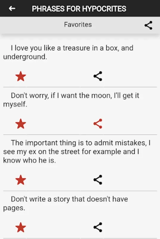 Phrases for Hypocrites for Android - Express Betrayal