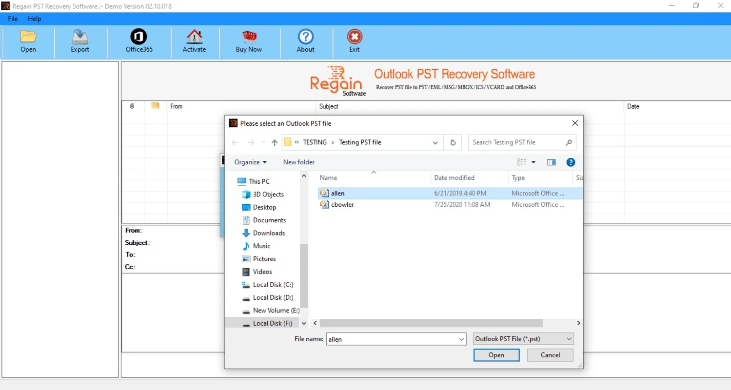 Regain Outlook PST Recovery for Windows: Recover & Repair PST Files