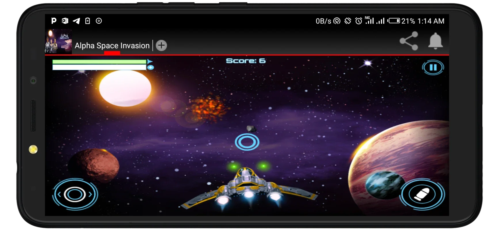 Alpha Space Invasion for Android - An Exciting Space Adventure