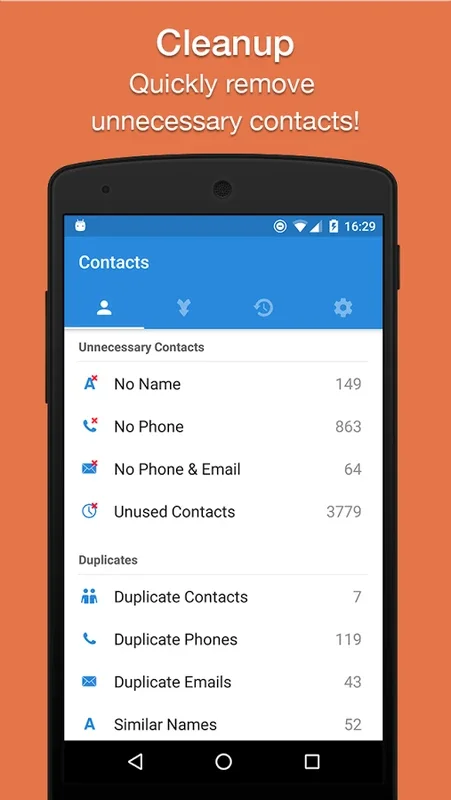 Simpler Merge for Android: Merge Duplicate Contacts