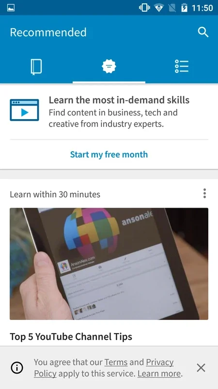 Linkedin Learning for Android: Enhance Your Professional Skills