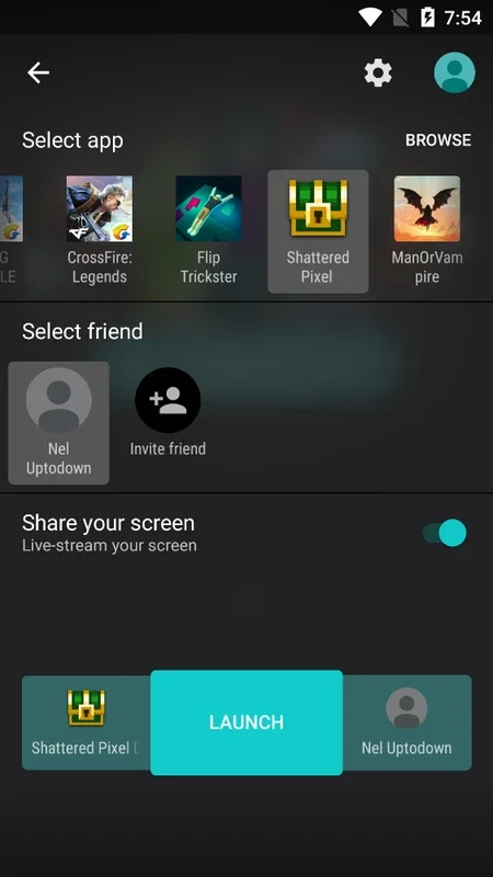 PlayJ for Android - Share Your Screen with Friends