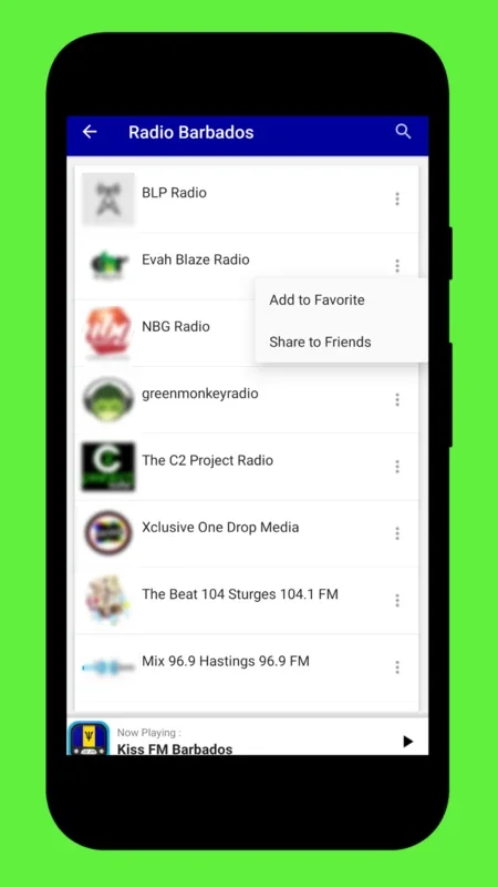 Radio Barbados + Radio FM App for Android - Diverse Radio Content