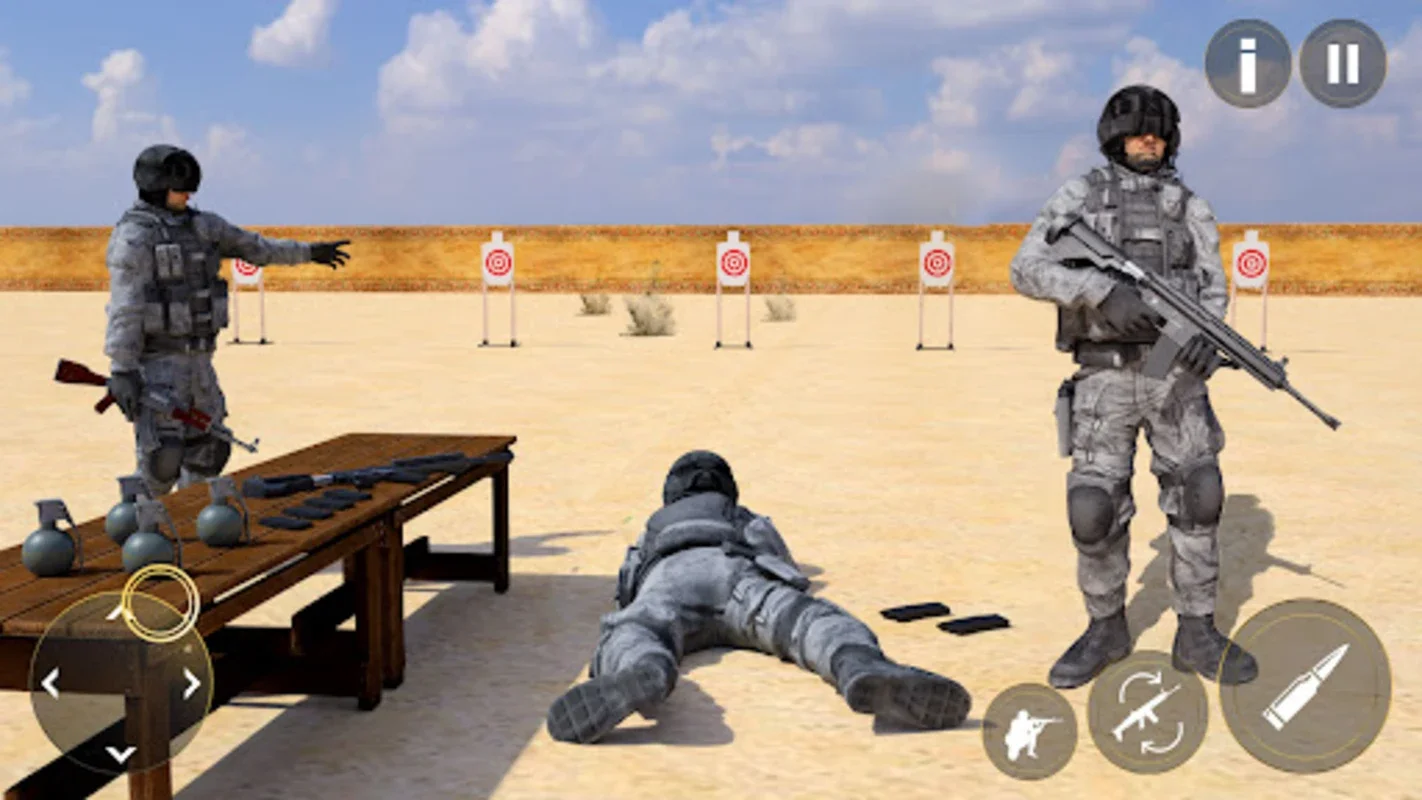 US Army Battleground Shooting for Android - No Downloading Needed