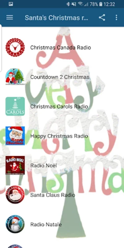 Santa's Christmas Radio for Android - Stream Live Christmas Music