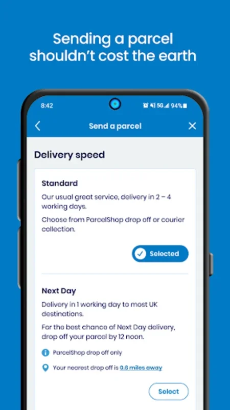 Evri for Android - Manage Parcel Deliveries Easily