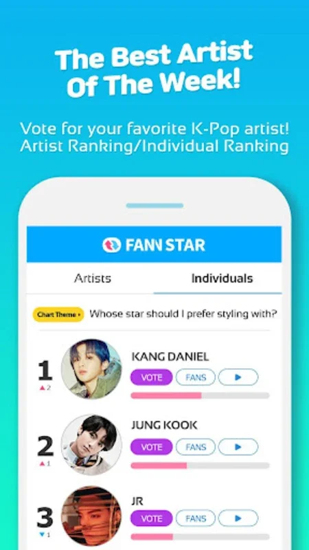 FAN N STAR for Android: Rank Your Favorite K-POP Idols