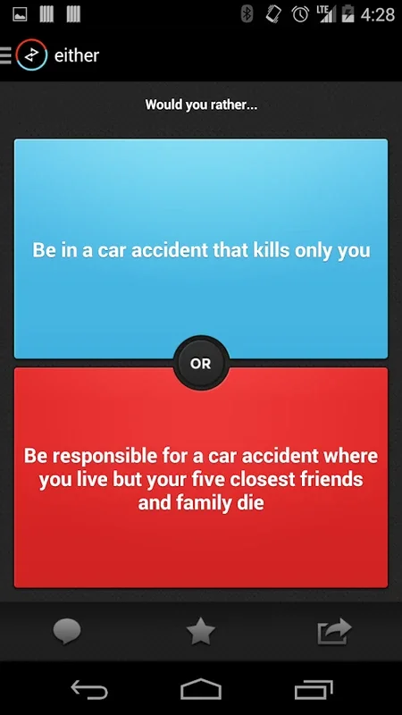 either for Android - Thought - Provoking Choices at Your Fingertips