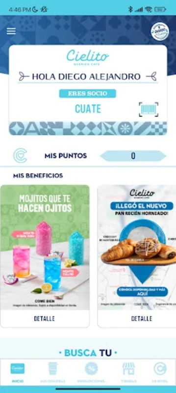 Cielito Querido for Android - Earn Rewards at Your Favorite Café