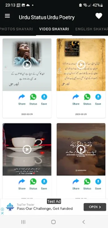 Urdu Status Urdu Poetry for Android - Share Poetic Moments