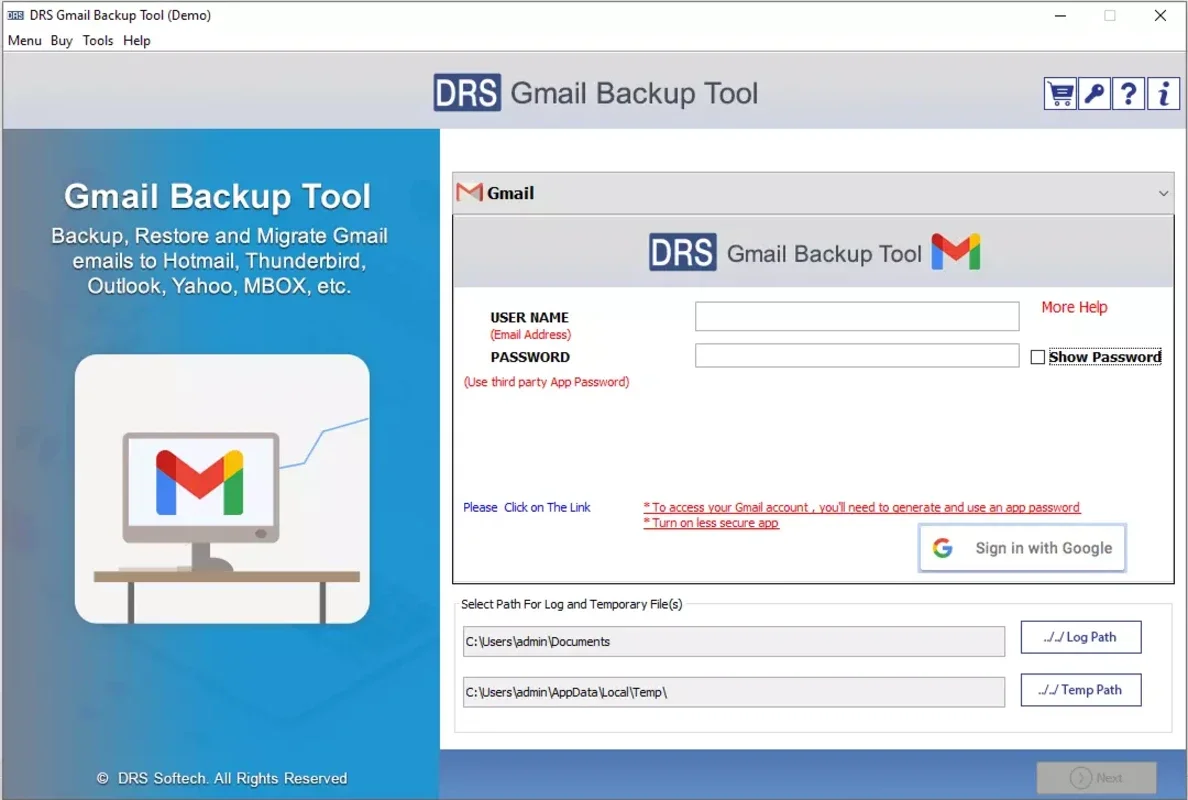 CloudMigration Gmail Backup Tool for Windows - Safeguard Your Gmail Data