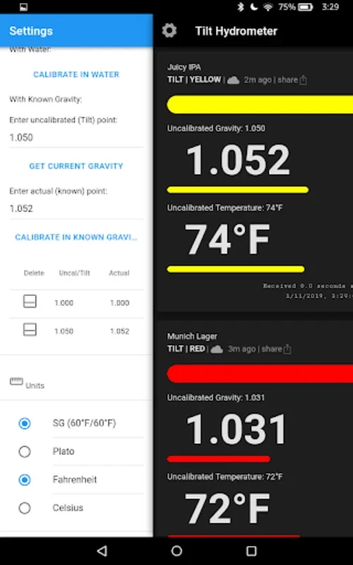 Tilt 2 for Android - Monitor and Analyze Brewing Data