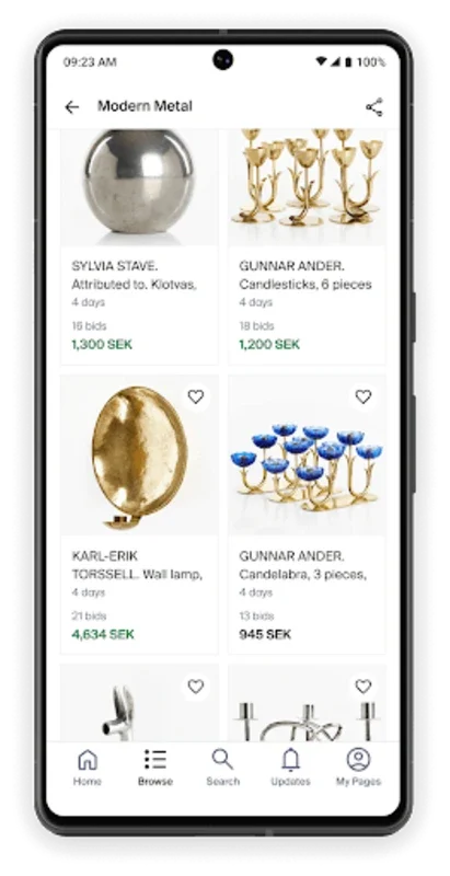 Auctionet for Android - Bid on Unique Items Securely