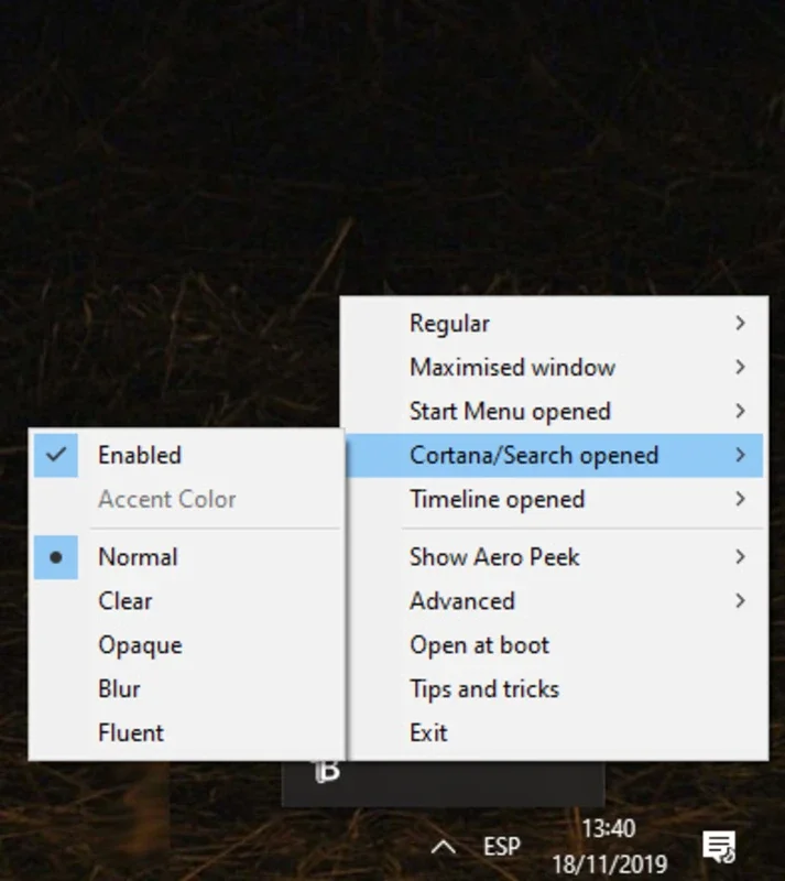 TranslucentTB: Customize Windows Taskbar Transparency