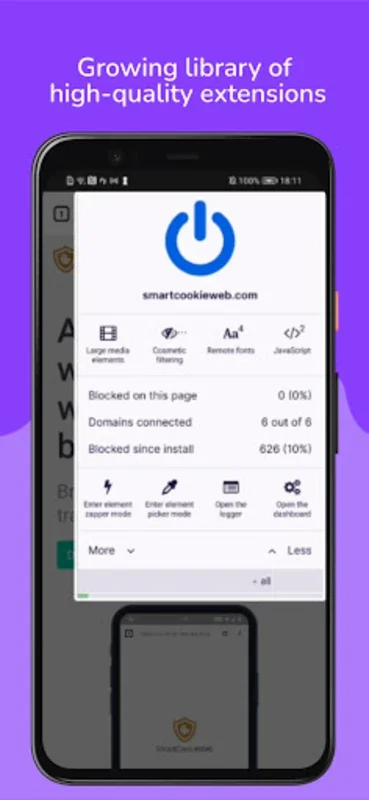 SmartCookieWeb Preview for Android - Fast, Private Browsing