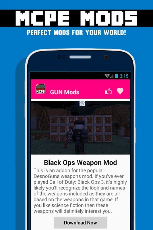 GUN MOD MCPE for Android - Transform Your Minecraft Experience