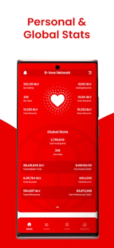 B-Love Network for Android - Stake B-Love Tokens and Earn Rewards