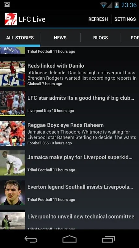 LFC Live for Android: Comprehensive Liverpool FC News