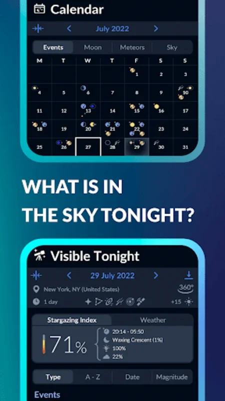 Sky Tonight for Android - Explore the Cosmos