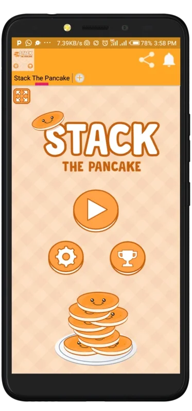 Stack The Pancake game for Android - Fun Stacking Challenges