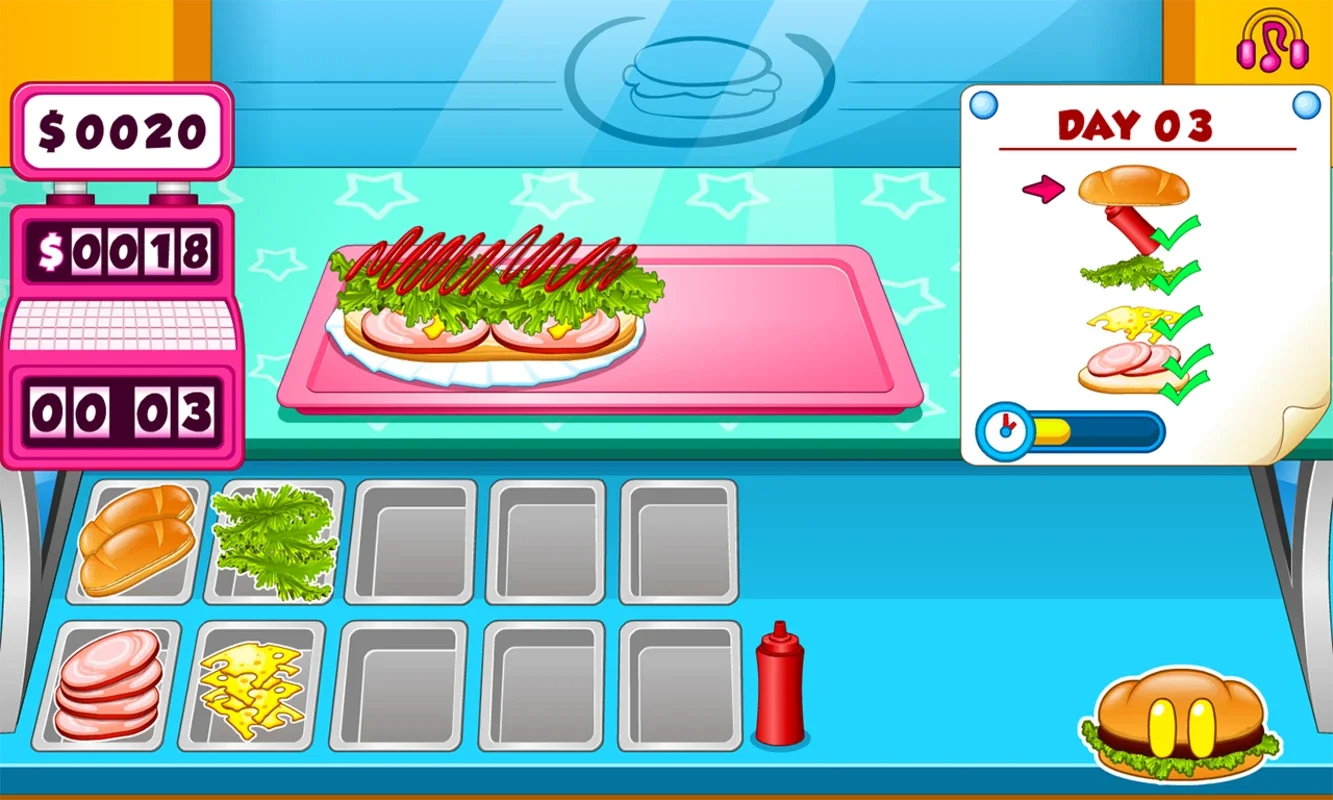 Go Fast Cooking Sandwiches for Android: Efficient Burger Shop Management