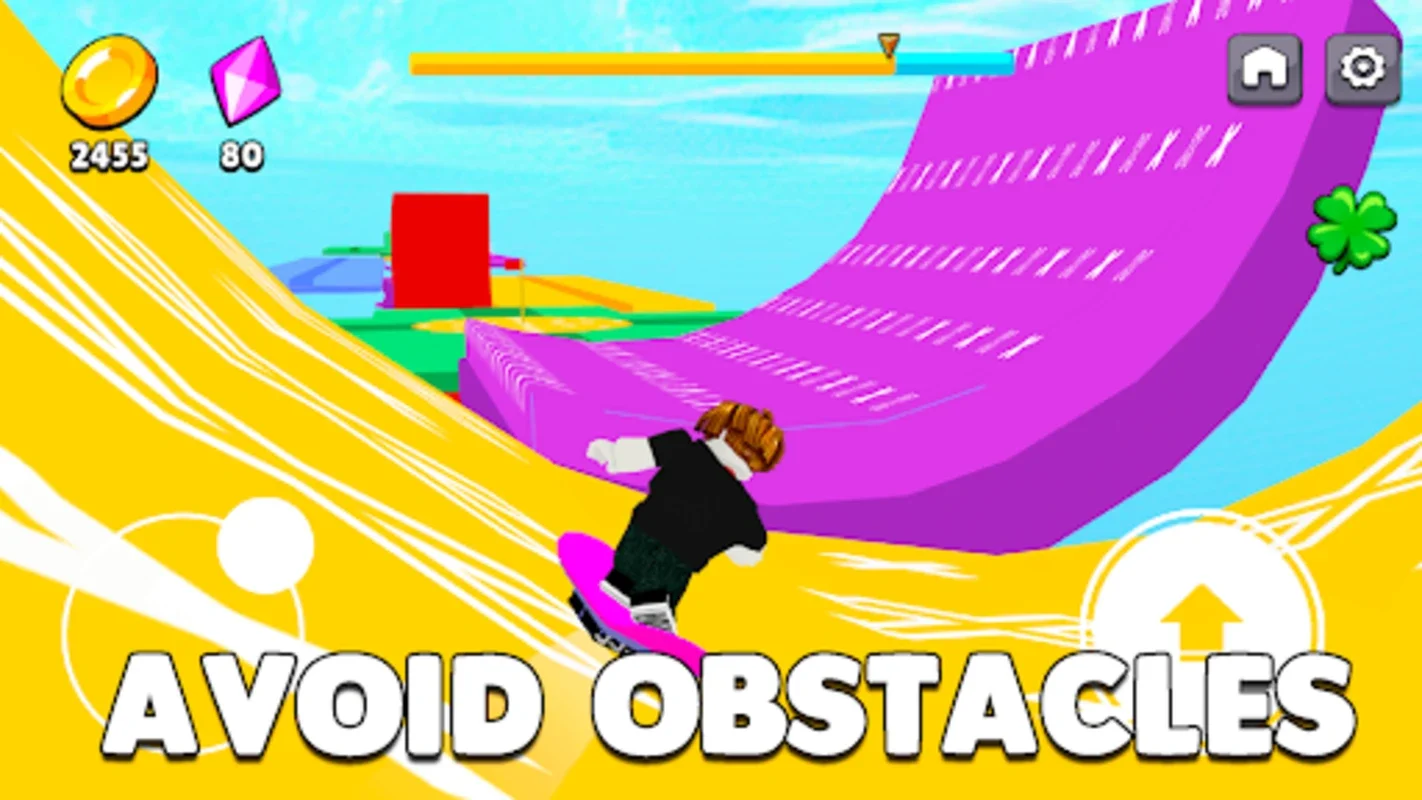 Obby Snowboard Parkour Racing for Android - Thrilling Challenges