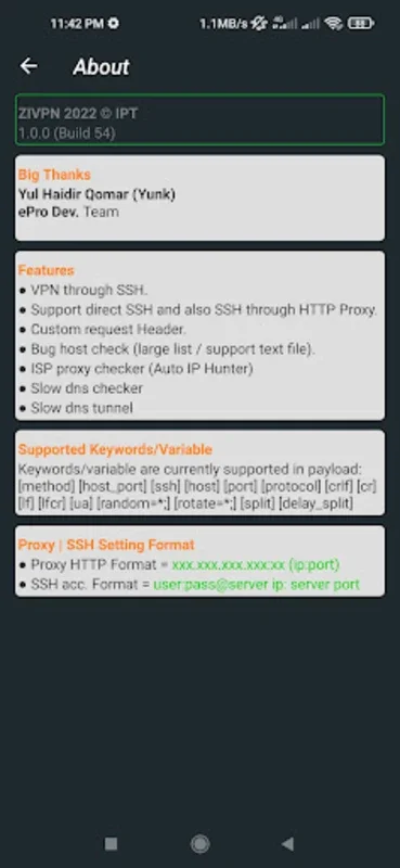 ZIVPN Tunnel (SSH/DNS) VPN for Android - Secure Online Experience