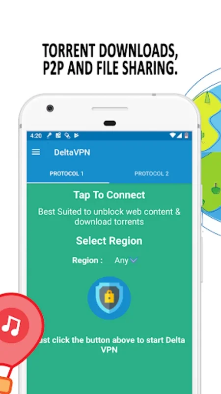 Delta VPN for Android - Secure Your Browsing