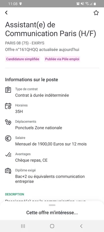 Mes Offres for Android - Find Jobs Easily